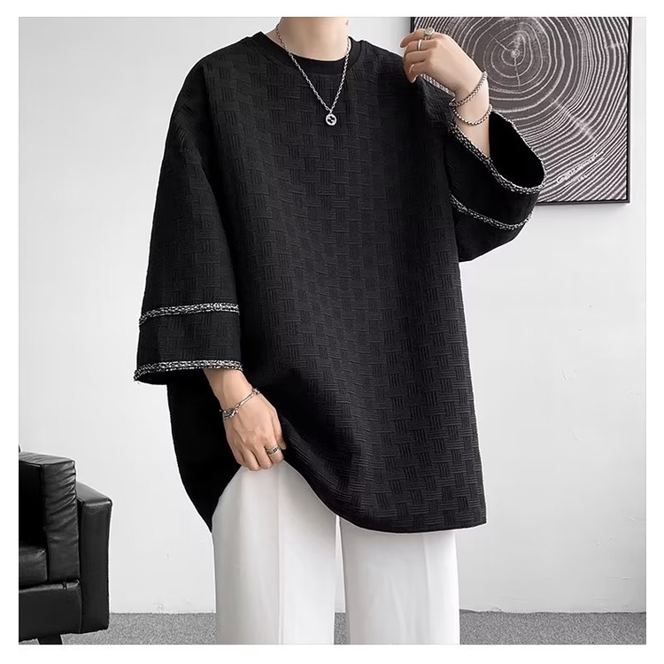 Áo Thun Tay Ngắn Chất Liệu Lụa Lạnh Thời Trang Mùa Hè Cho Nam