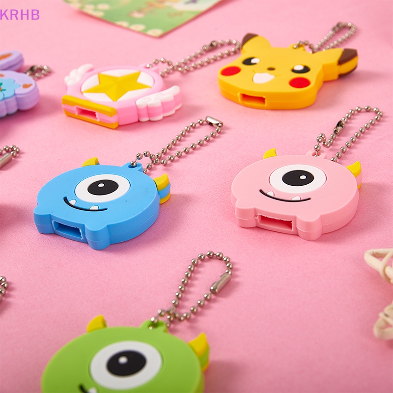 Móc Chìa Khóa Bằng Silicon Mềm Họa Tiết Gấu Picachu Hoạt Hình Dễ Thương Sáng Tạo Mới