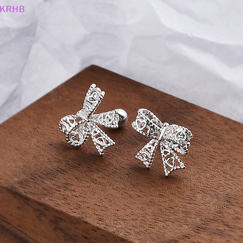 1 Đôi Khuyên Tai Hình Nơ Xoắn Ốc Dành Cho Nữ Mới