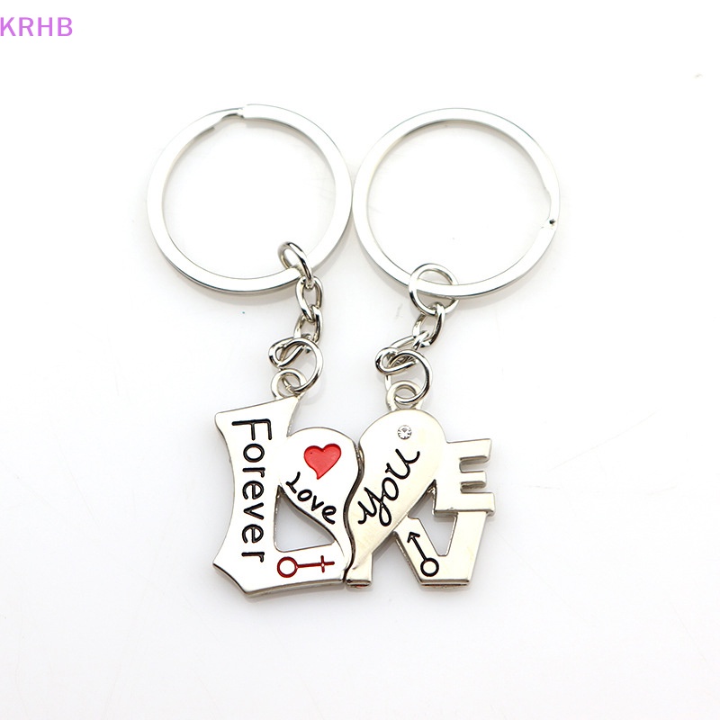 Móc Khóa Kim Loại KRHB I Love You Phong Bì Mới Cho Cặp Đôi