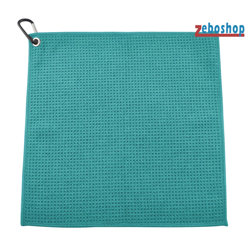 Zeboshop Khăn Lau Gậy Đánh Golf Sợi Nhỏ Thấm Hút Mồ Hôi Không Lông Xù Có Kẹp Hiệu Quả Nhanh Khô Họa Tiết Waffle