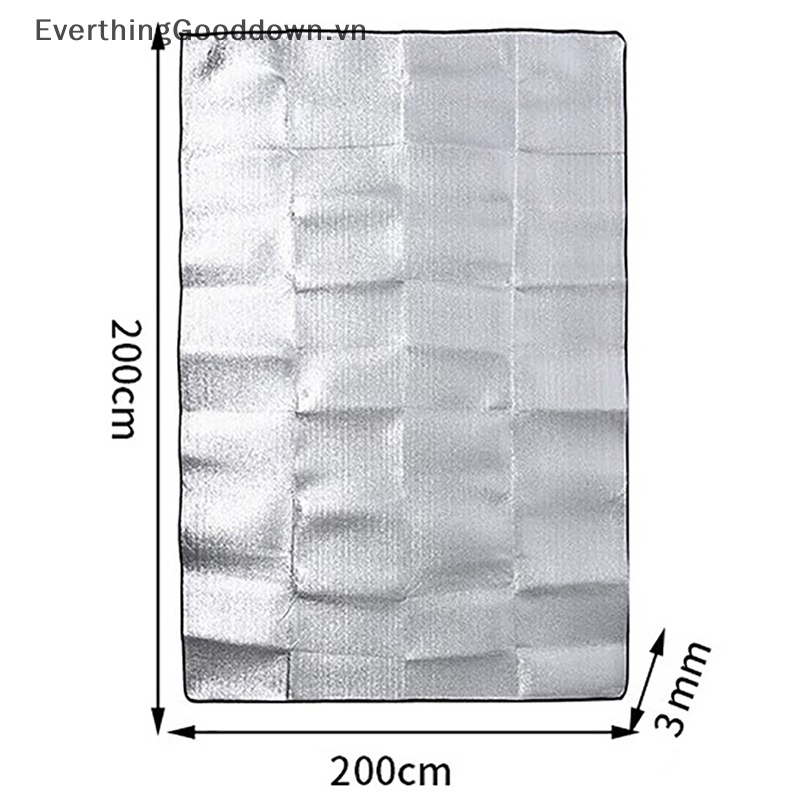 Everthinggooddown Thảm Lá Nhôm Hai Mặt Chống Nước Đa Ứng Dụng Cho Hoạt Động Ngoài Trời