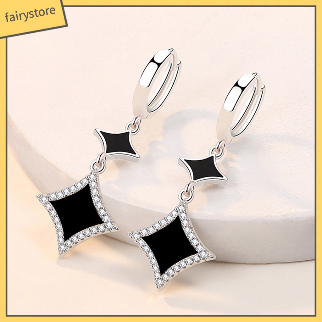 1 Đôi Bông Tai Hình Ngôi Sao Đính Đá Lấp Lánh Dành Cho Nữ