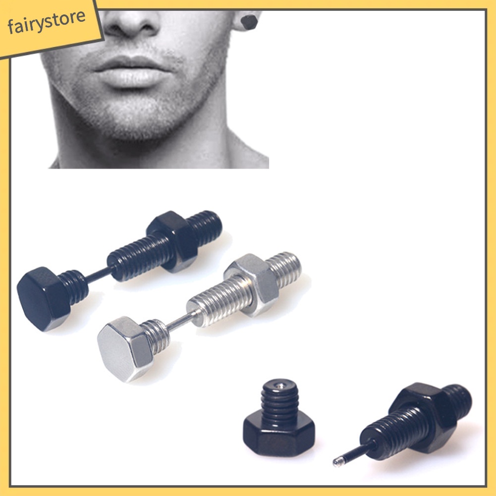 1 Khuyên Xỏ Cơ Thể Bằng Thép Không Gỉ Cá Tính Thời Trang Unisex