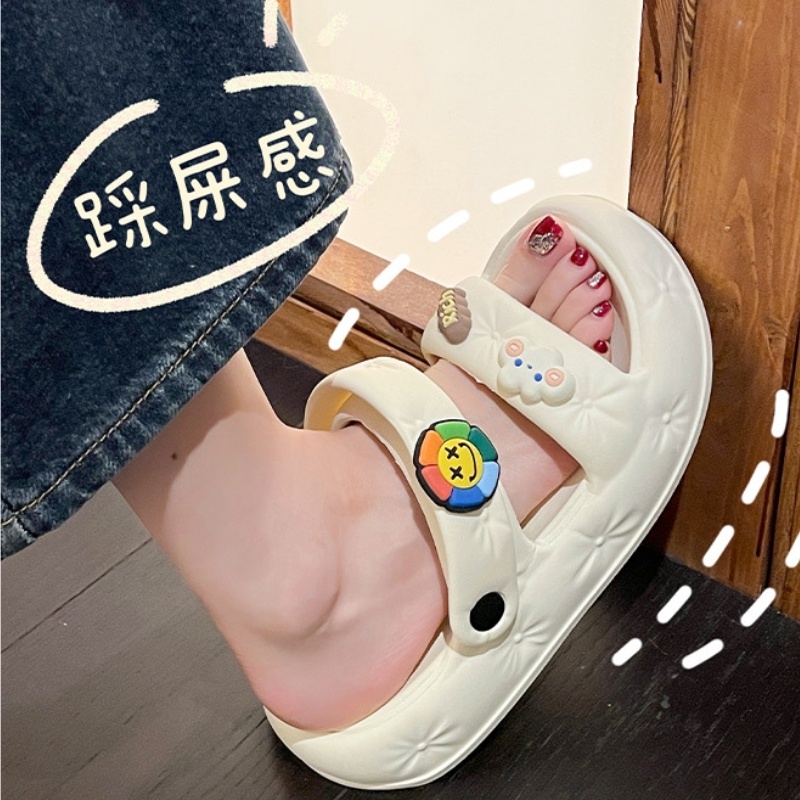 Dép Sandal Đế Dày Thời Trang Đường Phố Dễ Thương Cho Nữ