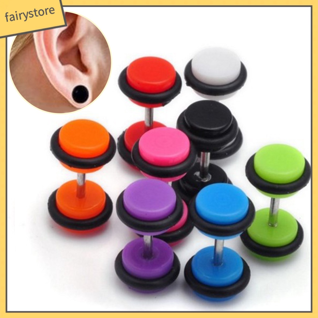 1 Bông Tai Hình Tròn Mini Thời Trang Dành Cho Nữ