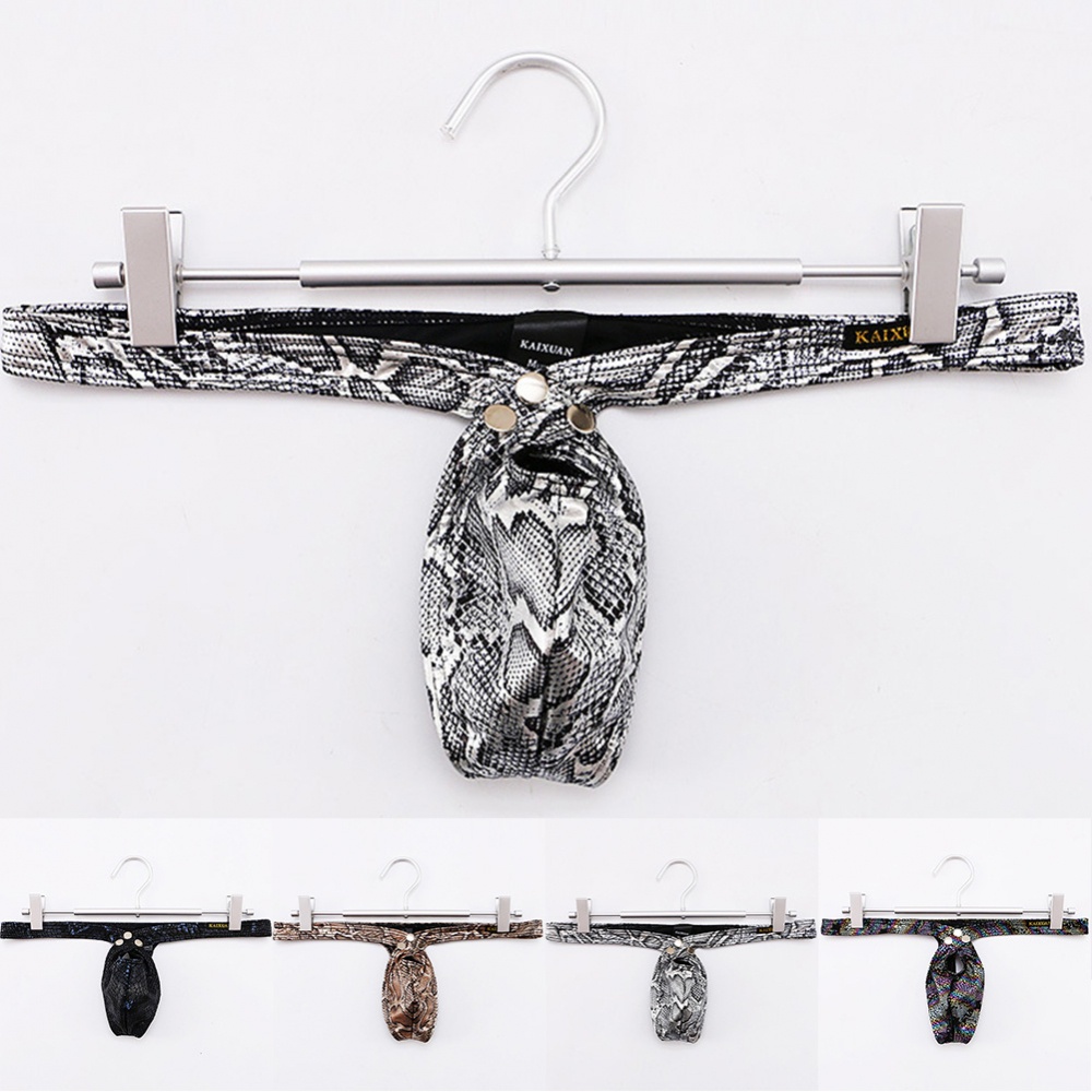 Quần Lót Lưng Chữ T Họa Tiết Da Rắn Thoáng Khí Thoải Mái Cho Nam