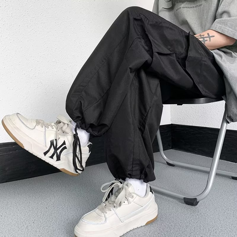 Quần Dài Ống Rộng Phong Cách Retro Âu Mỹ Thời Trang Mùa Hè Dành Cho Nam