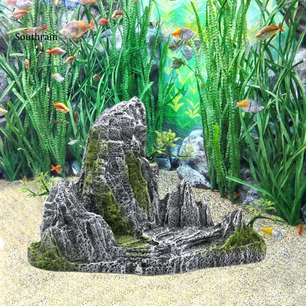 Hòn Non Bộ Bằng Đá Resin Thủ Công Sáng Tạo Trang Trí Bể Cá