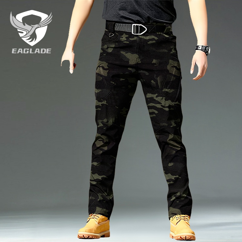 Eaglaade Quần Cargo Chiến Thuật Chống Thấm Nước Co Giãn Cho Nam IX9Stretch In Night Camo