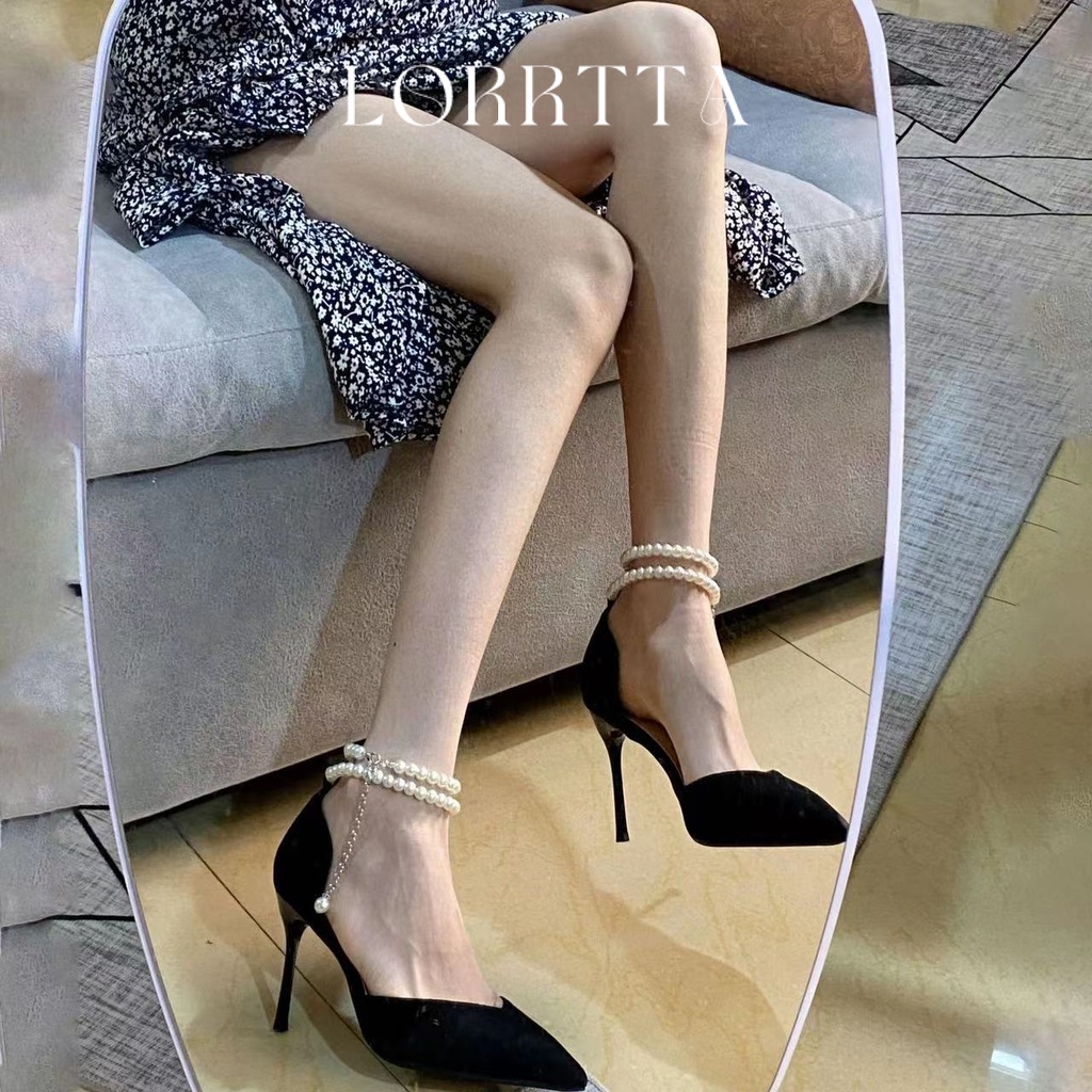 LORRTTA giày cao gót nữ giày nữ bít mũi đính tinh thể 2023NEW 23Z23060702