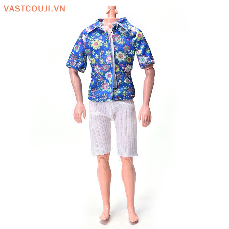 Bộ Đồ Họa Tiết Hoa Xinh Xắn Cho Búp Bê Ken