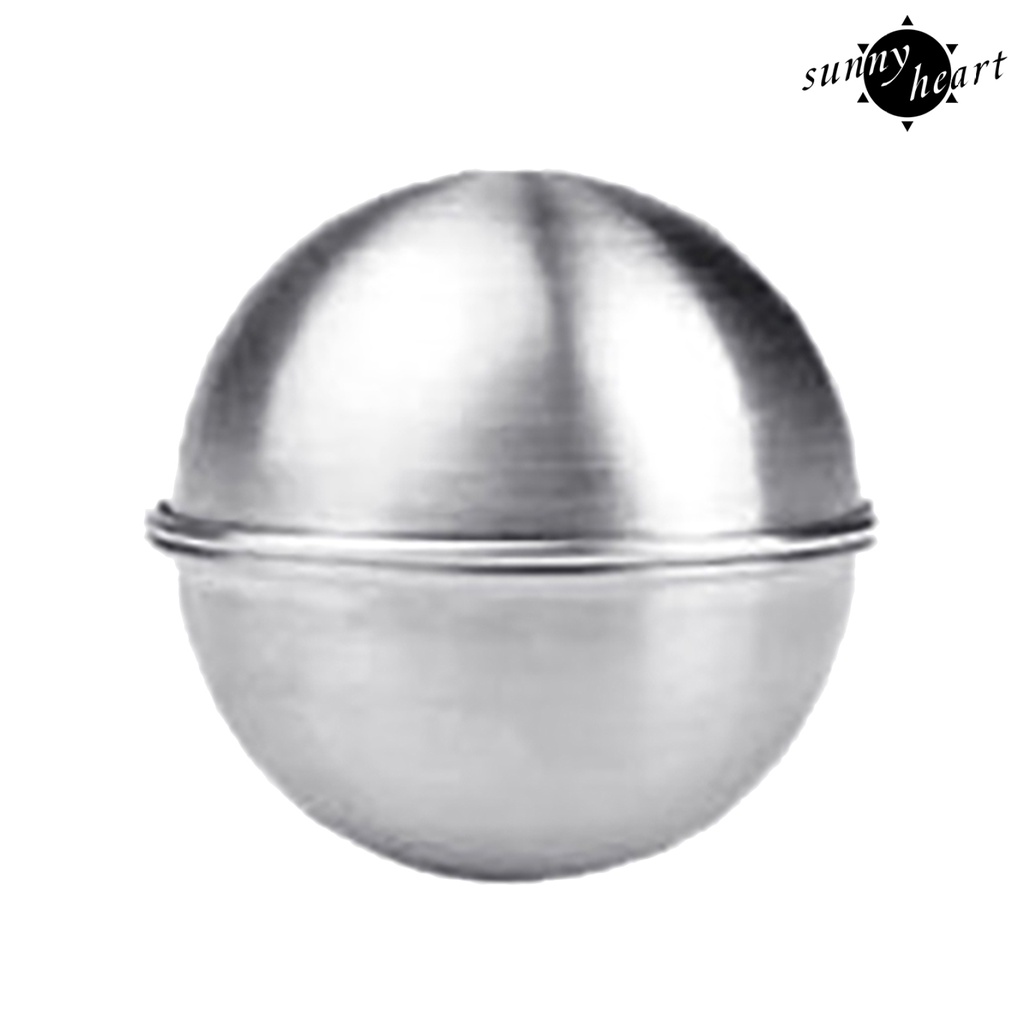 Set 2 Khuôn Làm Bánh Hình Quả Bóng Bằng Hợp Kim Nhôm Có Thể Tái Sử Dụng