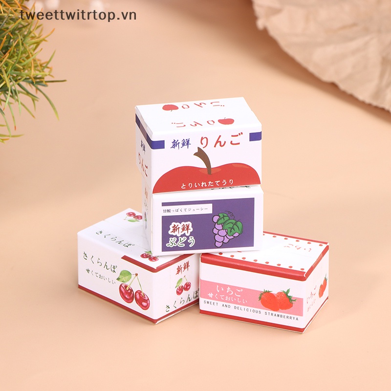 Hộp Giấy Mini Đựng Trái Cây Trang Trí Nhà Búp Bê Tỉ Lệ 1 / 12