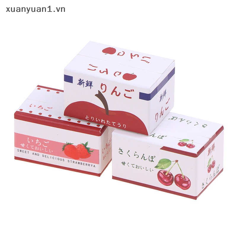 Hộp Giấy Mini Đựng Trái Cây 1 / 12 Trang Trí Nhà Búp Bê