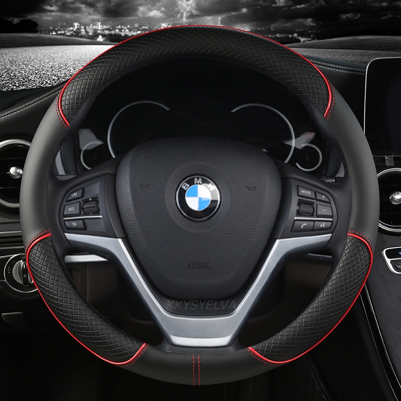 Bao Da Vô Lăng Ô Tô Microfiber Cho Xe BMW E90 320i 325i 330i 335i E87 120i 130i 120d Phụ Kiện Nội Th