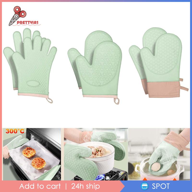 [Prettyia1] Găng Tay Lót Nồi Với Giá Đỡ Bông Lót Dùng Cho Lò Vi Sóng / Nấu Ăn