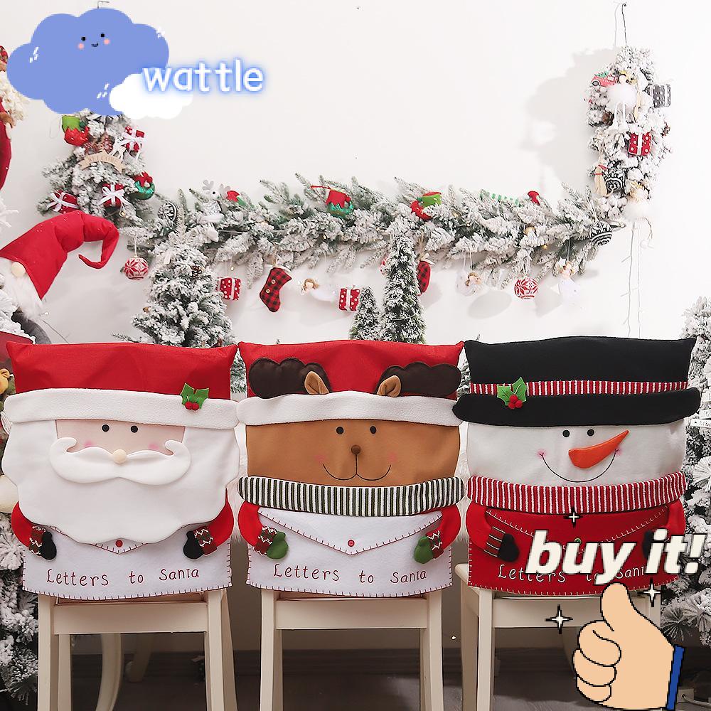 Vỏ Bọc Ghế Ngồi Mềm Mại Phong Cách Giáng Sinh Trang Trí Nhà Cửa