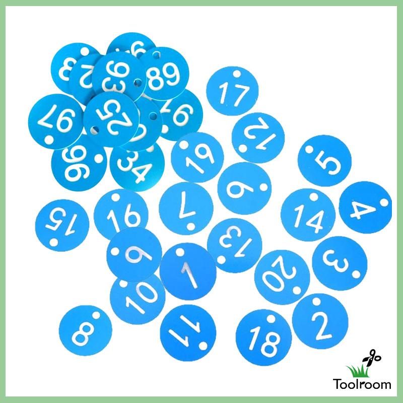 Set 100 Thẻ Đánh Dấu Số Hành Lý Dùng Trong Siêu Thị / Nhà Kho