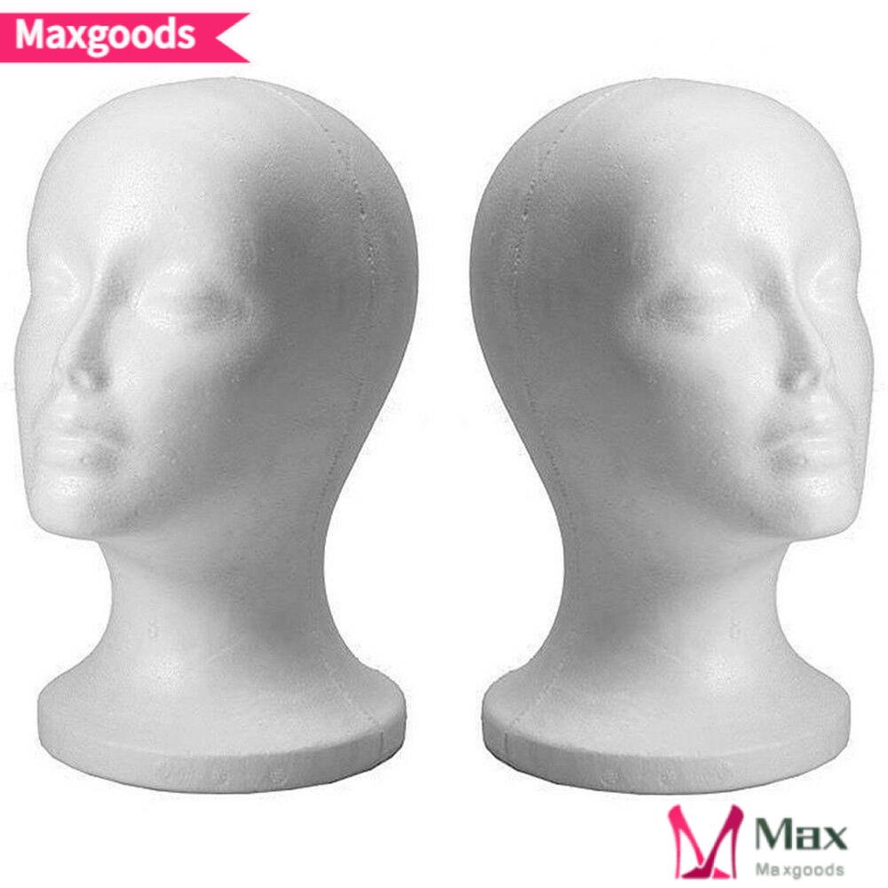 Mô Hình Đầu Chóp MAXG Màu Trắng Trưng Bày Mắt Kính / Nón Rộng Vành Đứng