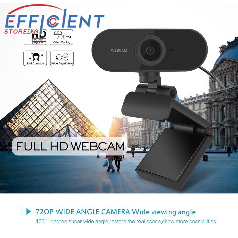 Full HD 2K Webcam Web Camera với microphone góc rộng USB 2.0 cho máy tính PC máy tính xách tay đáp ứng lớp Video Win7/8/10 hiệu quả. Store VN