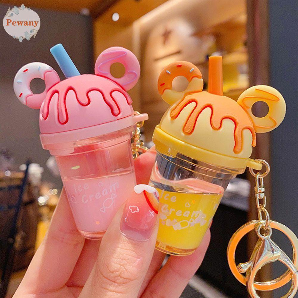 Móc Khóa Hình Bánh Donut Bằng Acrylic Dễ Thương Cho Cặp Đôi