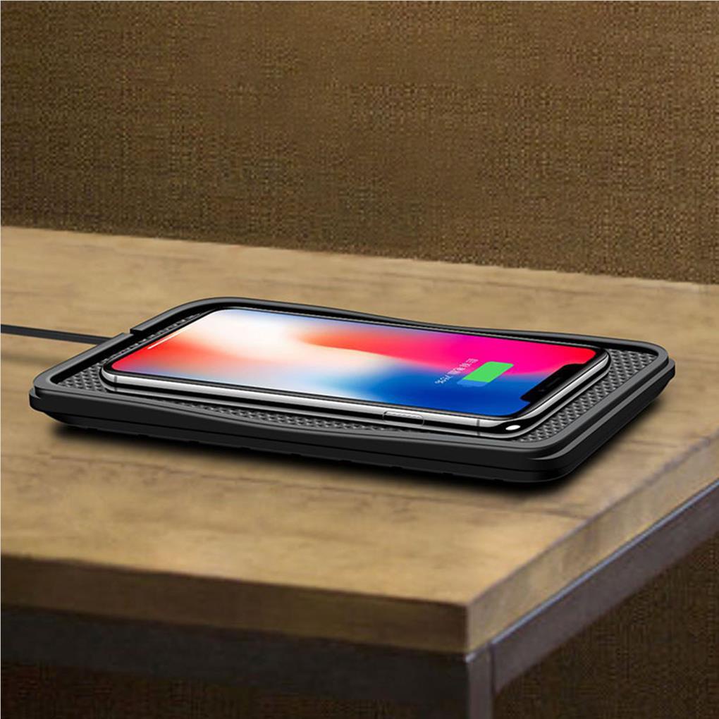 Đệm Sạc Xe Hơi Hai Trong Một 7 5W Chống Sốc Chống Trượt An Toàn Chuyên Dụng