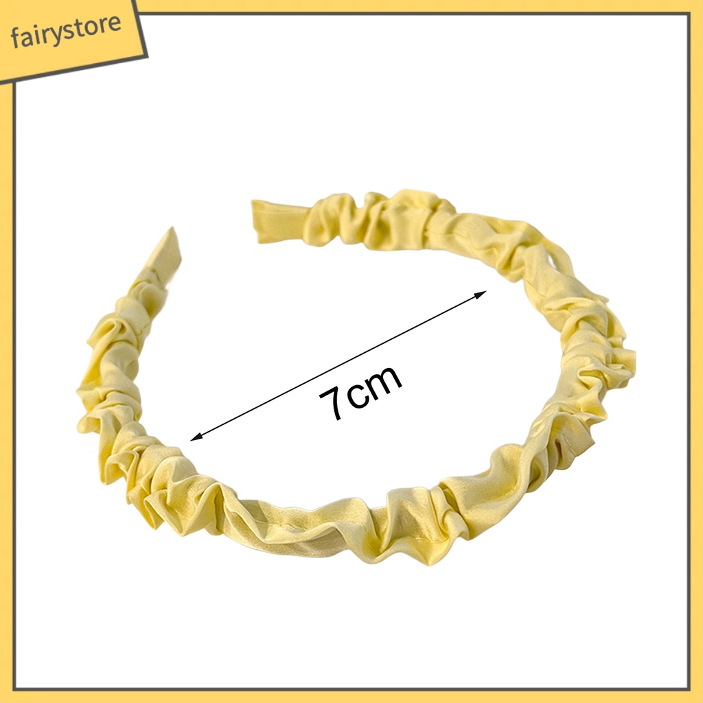 Băng Đô Cài Tóc Bằng Vải Mềm Co Giãn Màu Trơn Dành Cho Nữ