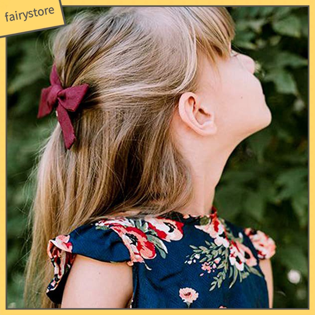 1 Cặp Kẹp Tóc Hình Nơ Bằng Kim Loại Tinh Tế