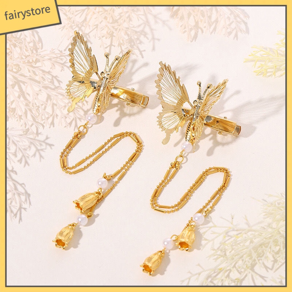 Kẹp Tóc Hình Bướm Rỗng Sống Động Trang Trí Cho Nữ