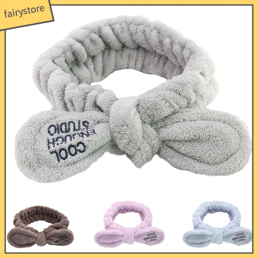 Giá Đỡ Băng Đô Rửa Mặt Hấp Thụ Nước Không Phai Hình Tai Động Vật Dành Cho Bạn Gái