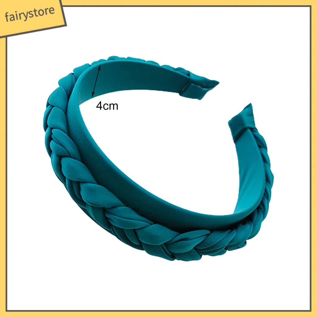 Băng Đô Cài Tóc Bản Rộng Màu Sắc Trơn Thoải Mái Dùng Hàng Ngày