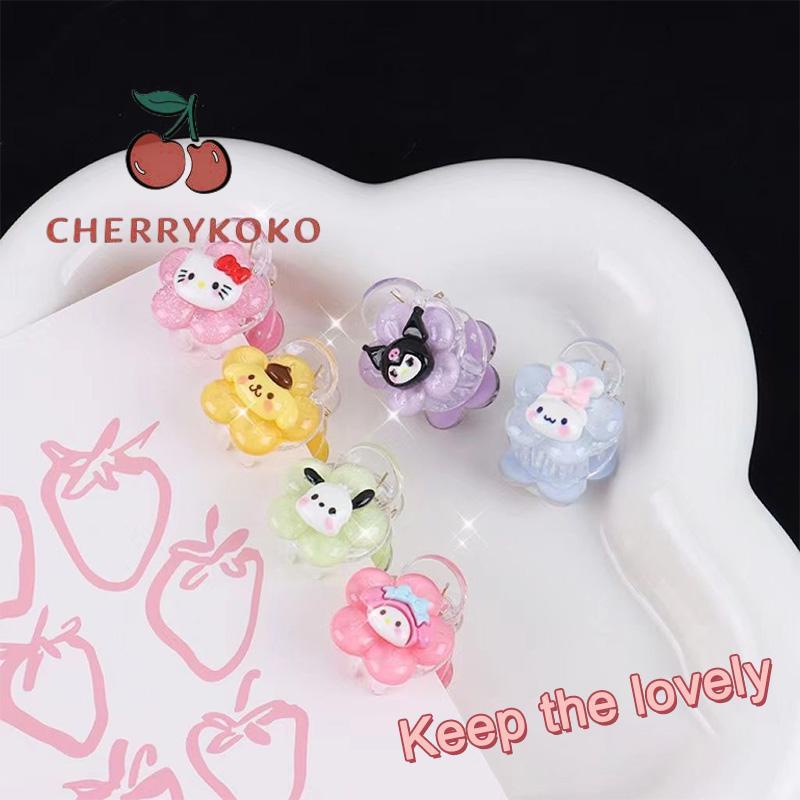 🍒🍒CHERRYKOKO Kẹp TóC HìNh Chú CúN Dễ Acrylic Thương ThờI Trang Cho Nữ