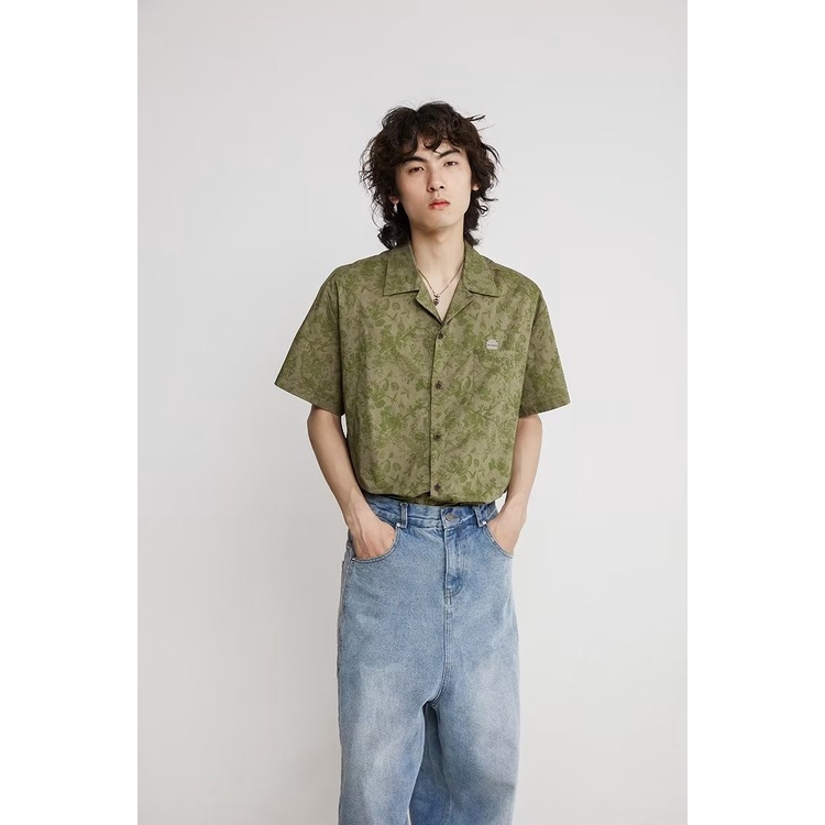 Áo Sơ Mi Ngắn Tay In Họa Tiết Sáng Tạo Theo Phong Cách Mùa Hè Nhật Bản Dành Cho Nam