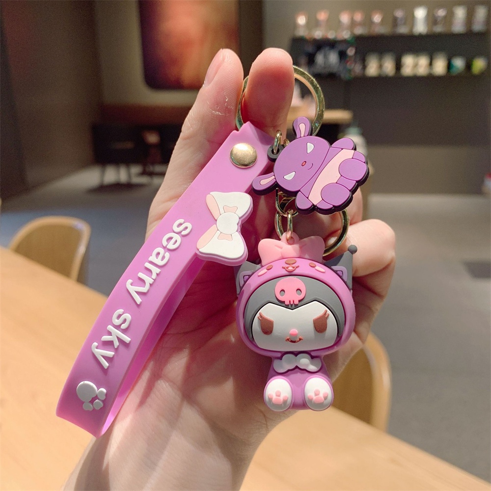 Hoạt Hình Dễ Thương Kuromi Cinnamoroll Hello Kitty Giai Điệu Búp Bê Móc Chìa Khóa Đa Năng Áp Dụng Chìa Khóa Mặt Dây Chuyền Túi Học Đồ Trang Trí nana1.vn