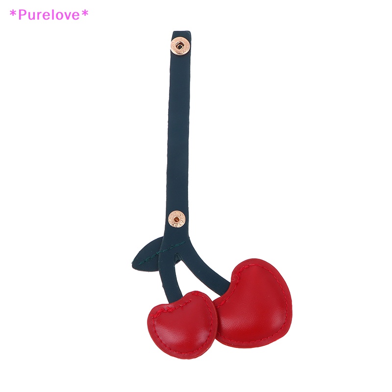 Móc Khóa Da Hình Trái cherry Xinh Xắn Mới