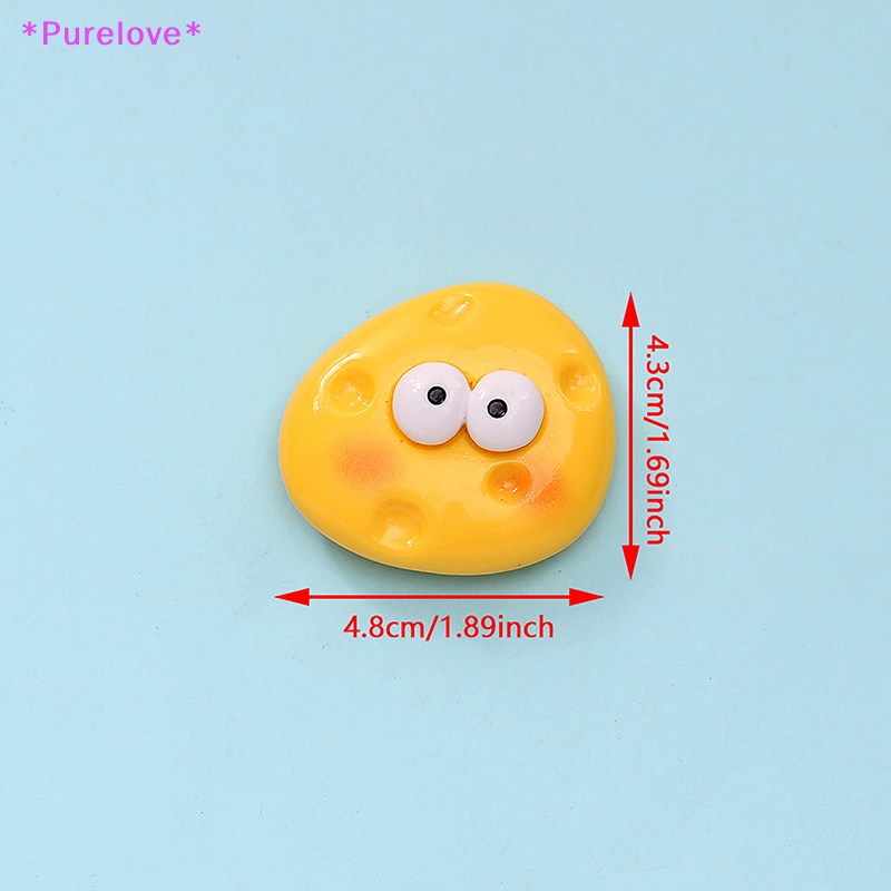 Set 13 Món Đồ Trang Trí Hình Phô Mai Bằng Nhựa Resin Dễ Thương Mới