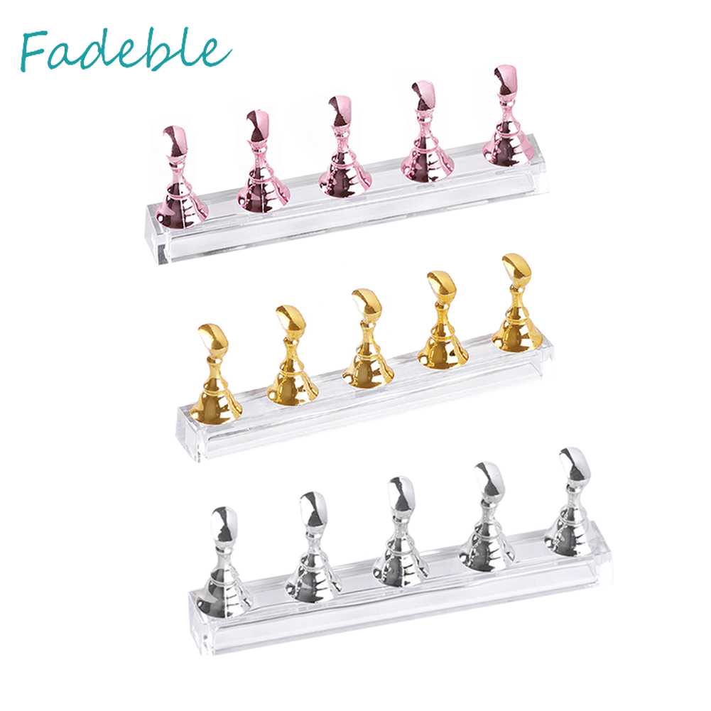 Giá Đỡ Trưng Bày Móng Tay Giả Từ Tính Bằng Acrylic Tiện Dụng