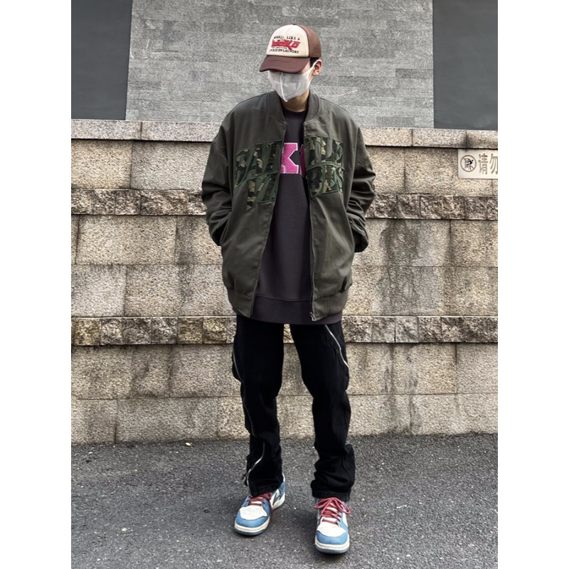 Áo Khoác Bóng Chày Dáng Rộng Thêu Chữ Phong Cách Đường Phố Mỹ Thời Trang Xuân Thu Cho Nam Và Nữ