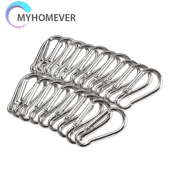 Set 20 Móc Khóa Carabiner Tháo Lắp Nhanh Cho Hoạt Động Ngoài Trời