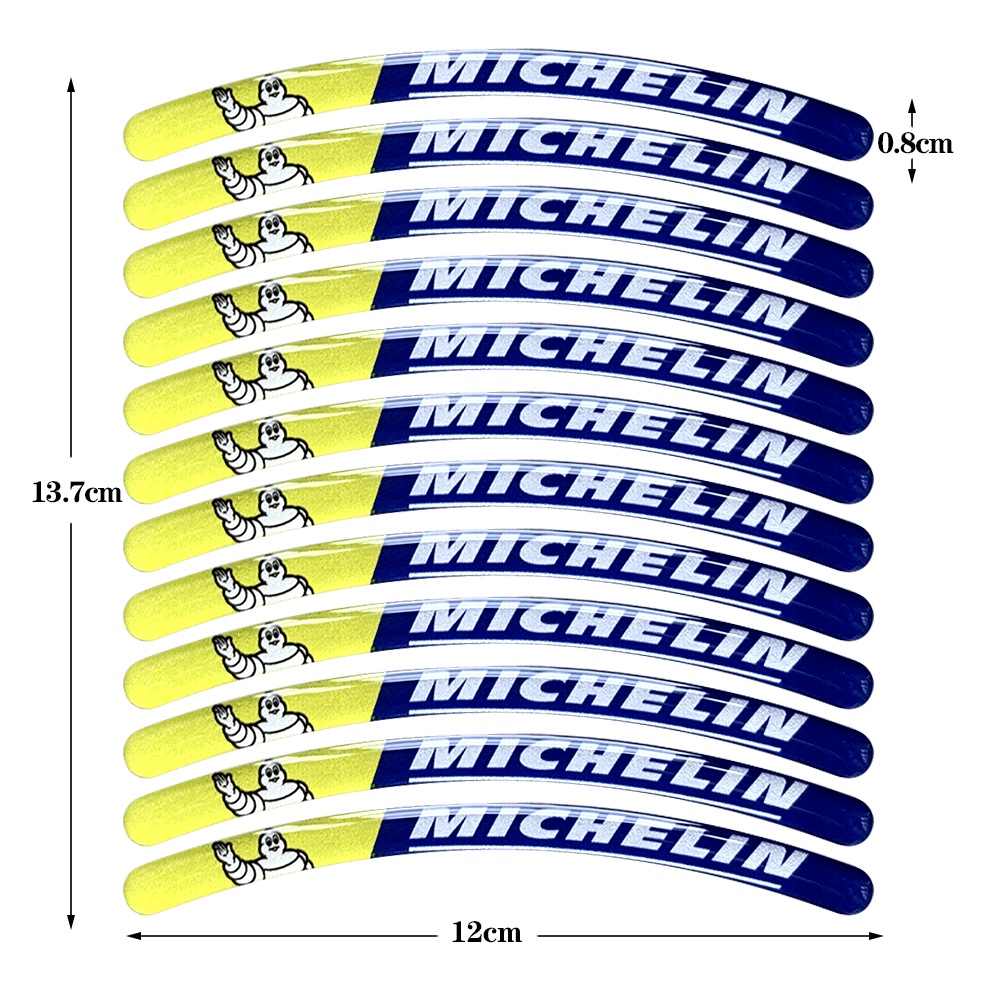 Sticker Dán Trang Trí Bánh Xe Mô Tô Michelin Honda Click125i Click 150i