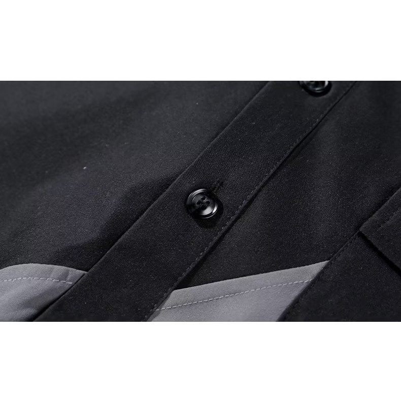 Áo polo Dáng Rộng Tay Ngắn Có Túi Size M-5XL Thời Trang Dành Cho Nam Giới