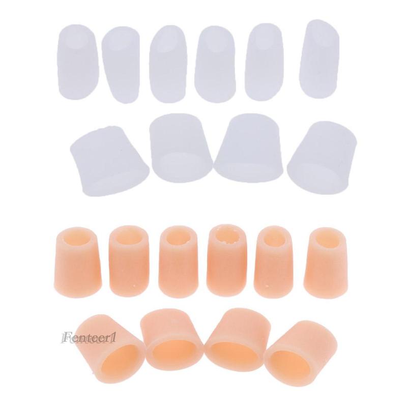 1 [Fenteer] 5 Cặp Đệm Silicone Bảo Vệ Ngón Chân Cái
