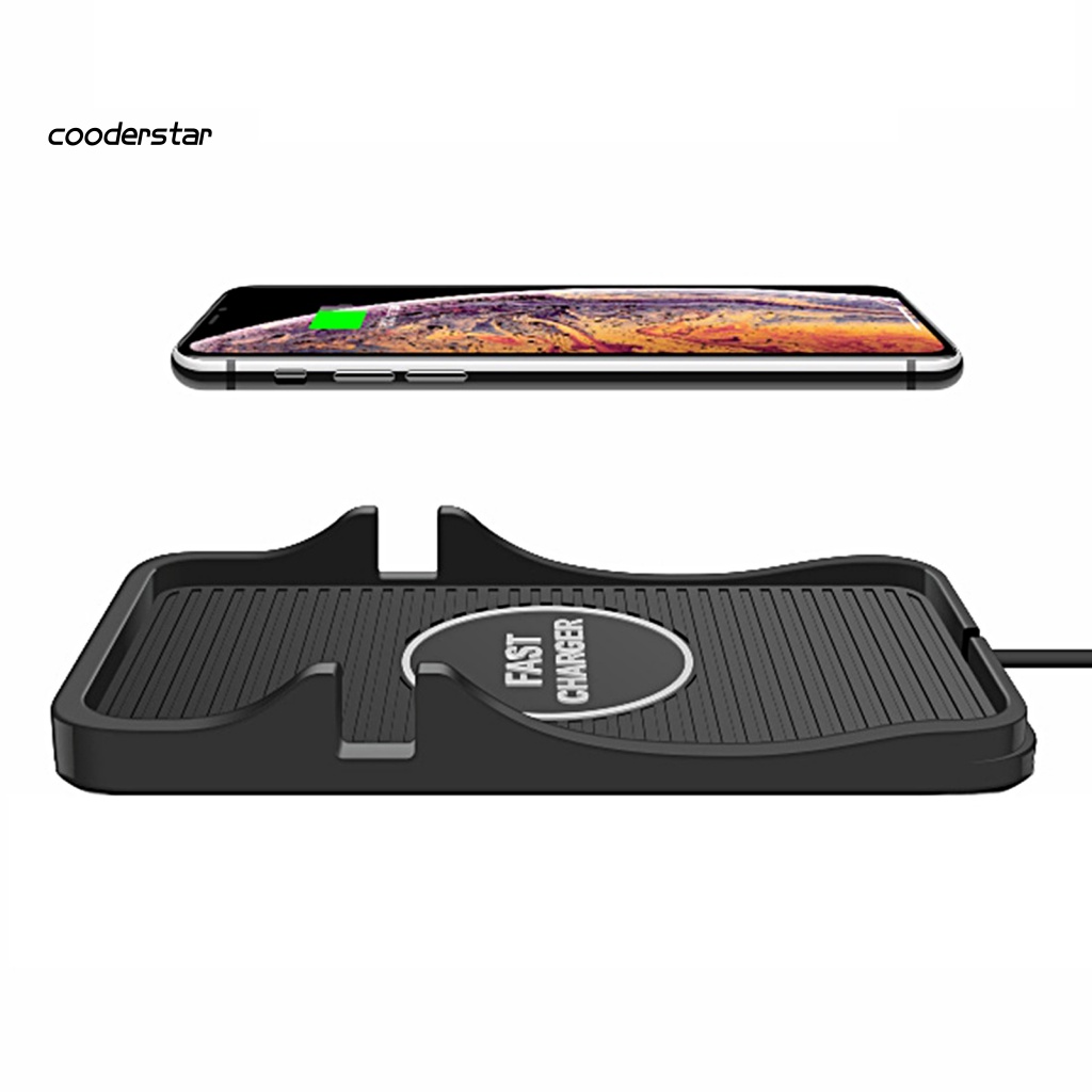 1 Bộ Đế Sạc Không Dây USB Bảo Vệ Nhiệt Độ Chống Trượt Đa Năng Dành Cho Văn Phòng