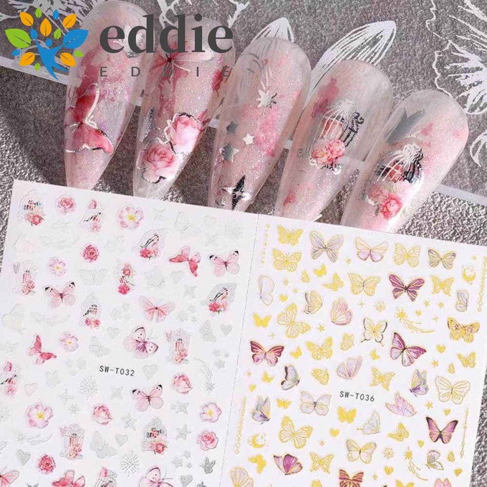 Miếng Dán Trang Trí Móng Tay Hình Bướm 26Eddie Thời Trang