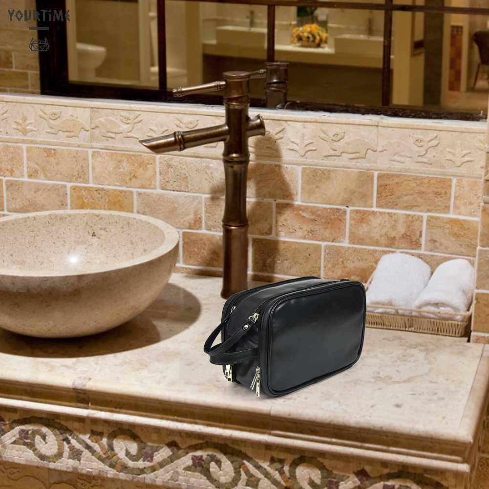 Túi Đựng Mỹ Phẩm Da PU Chống Thấm Nước Sức Chứa Lớn Tiện Dụng