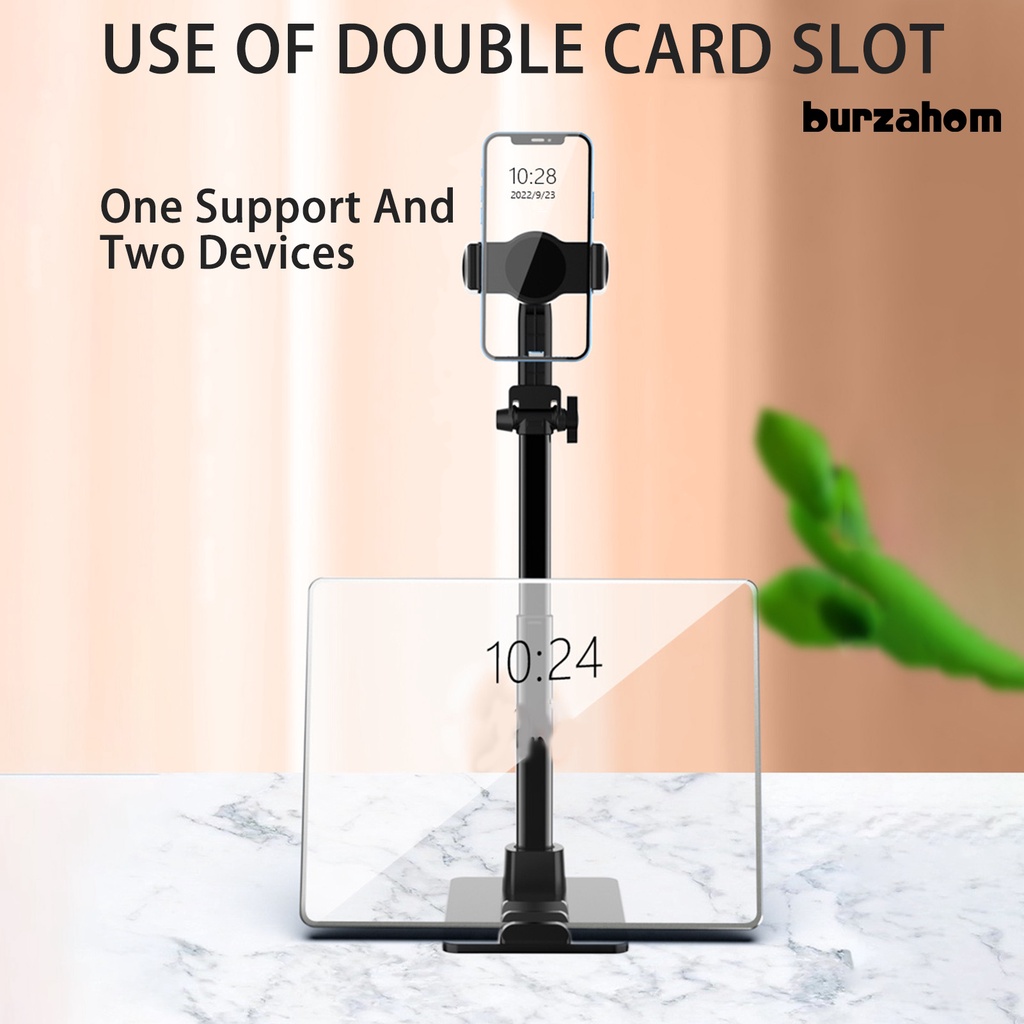 Giá Đỡ Điện Thoại Có Thể Điều Chỉnh Chiều Cao Xoay 360 Độ Kèm 2 Thiết Bị Hỗ Trợ Chụp Ảnh
