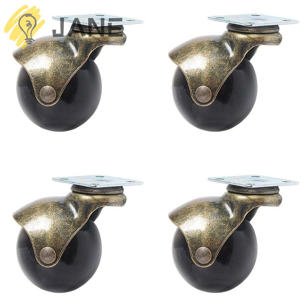 Bộ 4 Bánh Xe Lăn 1.5 / 2 "Xoay 360 Độ Chuyên Dụng Cho Nội Thất Cổ Điển