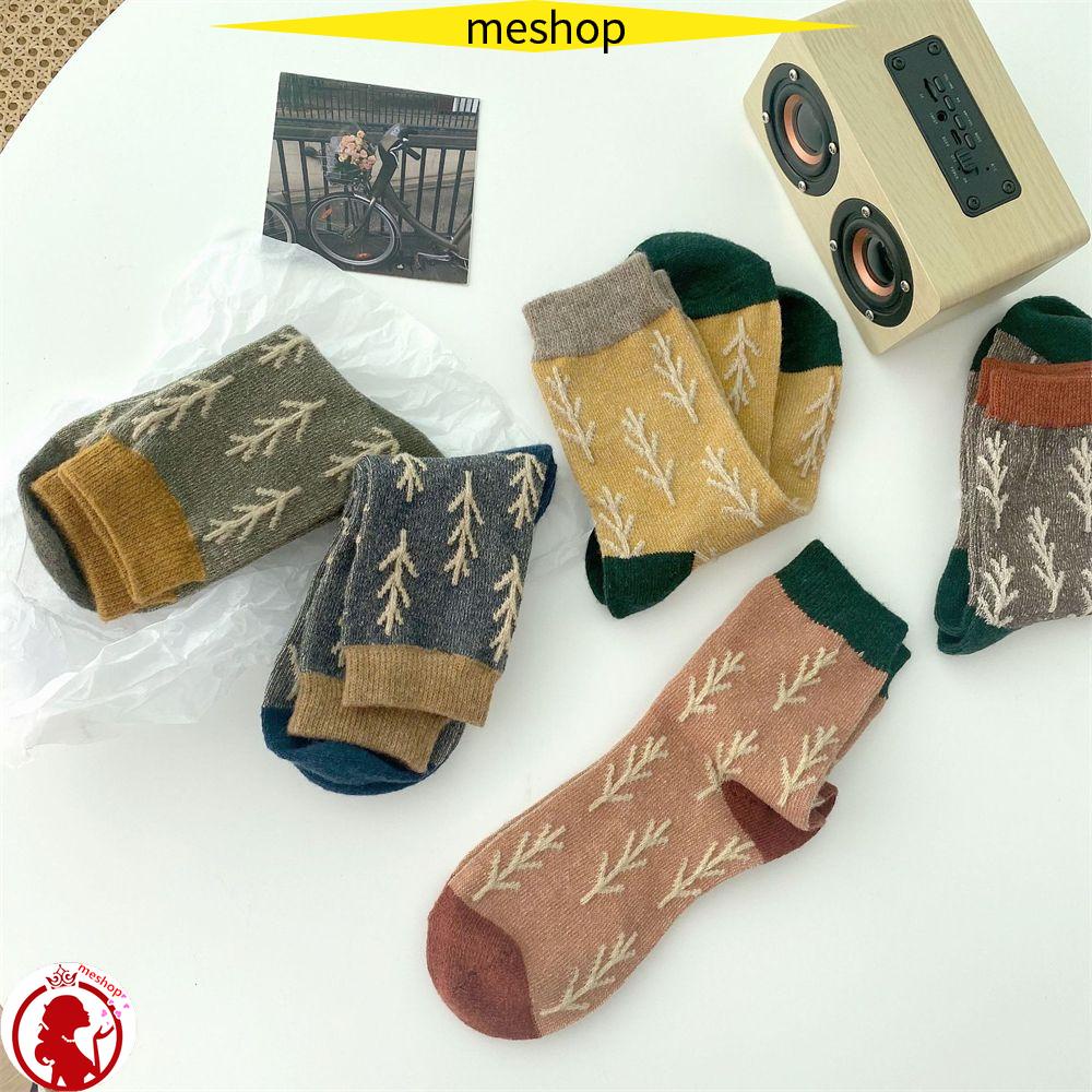 Vớ Cotton Họa Tiết Nhánh Cây Sáng Tạo Cho Nữ