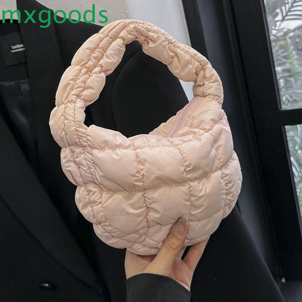 Mxgoods Túi Tote Đeo Vai Cotton Họa Tiết Kẻ Sọc Caro Phong Cách Hàn Quốc Đa Năng Cho Nữ